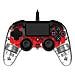 Controller con Cavo per Pc e PlayStation 4 Colore Rosso Trasparente - Foto miniatura 3