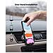 Car Holder Telefono Cellulare Air Vent Mount Gravity Morsetto Auto Giornali Minibar Sat Nav Culla Della Clip Compatibile Con Iphone Se 11 Pro Max Xr Xs 8 7 Samsung S20 S10 A71 A70 Note20 Ultra Huawei P30 Sony Moto - Foto miniatura 1
