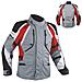 Giacca Offroad Enduro Moto Turismo Impermeabile Tessuto Protezioni Rosso Xxl - Foto miniatura 1