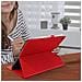 Cover Porta Carte Ipad 9 2021 Ipad 8 2020 Ipad 7 2019 Tessuto Rosso - Foto miniatura 4