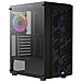 Hivebk, Case Pc Atx, 4x Ventole Frgb, Griglia + Vetro Temperato, Nero - Foto miniatura 2