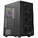 Hivebk, Case Pc Atx, 4x Ventole Frgb, Griglia + Vetro Temperato, Nero - Foto miniatura 1