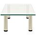 322766 TV Stand Transparent 80x35x17 cm Tempered Glass - Foto miniatura 2