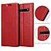 Custodia Compatibile Con Samsung Galaxy S10 5g In Rosso Mela - Coperchio Protettiva Con Chiusura Magnetica, Funzione Stand E Tasca Per Le Carte - Foto miniatura 6