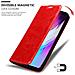 Custodia Compatibile Con Samsung Galaxy S10 5g In Rosso Mela - Coperchio Protettiva Con Chiusura Magnetica, Funzione Stand E Tasca Per Le Carte - Foto miniatura 7