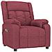 Poltrona Massaggiante Elettrica Rosso Vino In Tessuto - Foto miniatura 3