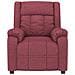 Poltrona Massaggiante Elettrica Rosso Vino In Tessuto - Foto miniatura 4