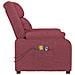 Poltrona Massaggiante Elettrica Rosso Vino In Tessuto - Foto miniatura 5