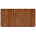 Piano Bagno Marrone Scuro 80x40x2,5cm Legno Massello Trattato - Foto miniatura 3