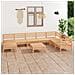Set Salotto da Giardino 9 pz in Legno Massello di Pino - Foto miniatura 1