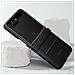 Cover Z Flip5 Similpelle Originale Flap Eco-leather Case Black - Foto miniatura 5