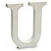 Lettera U Legno Bianco (1,8 X 21 X 17 Cm) (12 Unità) - Foto miniatura 2