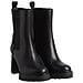 Platform Chelsea Boot Stivaletti Pelle Scarpe Donna Nero Eu 41, Yw0yw01140 0gt - Foto miniatura 2