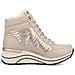 Beige Casual Closed Booties Stivaletti Sintetico E Tessile Scarpe Donna Beige Eu 37, D0t72-60 - Foto miniatura 3