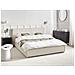 Letto Ad Acqua Lino Sintetico Lestre 160 X 200 Cm Bianco Sporco - Foto miniatura 1