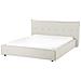 Letto Ad Acqua Lino Sintetico Lestre 160 X 200 Cm Bianco Sporco - Foto miniatura 2