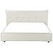 Letto Ad Acqua Lino Sintetico Lestre 160 X 200 Cm Bianco Sporco - Foto miniatura 3