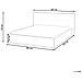 Letto Ad Acqua Lino Sintetico Lestre 160 X 200 Cm Bianco Sporco - Foto miniatura 6
