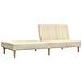 Divano Letto a 2 Posti Crema in Tessuto - Foto miniatura 4