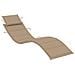 Lettino Prendisole con Cuscino in Legno Massello di Acacia - Foto miniatura 8