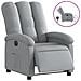Poltrona Elettrica Reclinabile Grigio Chiaro in Tessuto - Foto miniatura 1