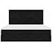 Struttura Letto Pouf con Materassi Nero 180x200 cm in Velluto - Foto miniatura 9