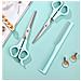 Set Di Forbici Per Capelli 3 Pezzi: Kit Professionale Per Frangia E Styling Blue - Foto miniatura 3