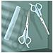 Set Di Forbici Per Capelli 3 Pezzi: Kit Professionale Per Frangia E Styling Blue - Foto miniatura 6