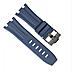Cinturino In Silicone Compatibile Con Audemars Piguet Royal Oak Offshore 15710 15703 Darkblue 28 Mm - Foto miniatura 2