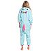 Pigiama Da Donna Tuta Kigurumi Onesie Costume Pegaso Azzurro 165-175 L - Foto miniatura 3
