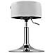 Sgabello Make Up Toeletta Seduta Comoda Sgabellino Rotante Bianco Portata 130kg - Foto miniatura 5