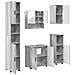 Set di mobili per il bagno 5 pcs Grigio sonoma 61 x 35 x 64 cm - Foto miniatura 1
