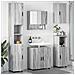 Set di mobili per il bagno 5 pcs Grigio sonoma 61 x 35 x 64 cm - Foto miniatura 2