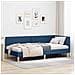 Cornice del letto ad angolo Altro con testiera Blu 100 x 200 cm - Foto miniatura 2