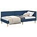 Cornice del letto ad angolo Altro con testiera Blu 100 x 200 cm - Foto miniatura 3