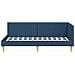 Cornice del letto ad angolo Altro con testiera Blu 100 x 200 cm - Foto miniatura 6