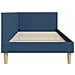 Cornice del letto ad angolo Altro con testiera Blu 100 x 200 cm - Foto miniatura 7