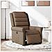 Poltrona Elettrica Reclinabile Marrone in Tessuto - Foto miniatura 3