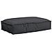 Cuscino per pallet per seduta nera 60x40x8 cm in tessuto Oxford - Foto miniatura 1