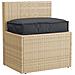 Cuscino per pallet per seduta nera 60x40x8 cm in tessuto Oxford - Foto miniatura 2