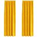 Tende con tende 2 pcs giallo senape 140 x 225 cm Velluto - Foto miniatura 1