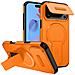 Custodia Magnetica 2-in-1 Compatibile Con Iphone 17 Pro Max Con Finestra Scorrevole E Supporto Orange - Foto miniatura 1