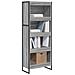 Armadio per Libri Grigio Sonoma 80 x 30 x 155 cm - Foto miniatura 3