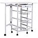 Carrello Da Cucina In Legno Bianco 37/91x37x79h - Foto miniatura 3