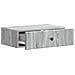 Tavolino da Parete Laterale Grigio Sonoma 59 x 34,5 x 17 cm - Foto miniatura 3