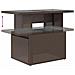 Set Divano da Giardino 8 pcs Marrone Poly Rattan - Foto miniatura 9