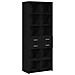 Libreria Rovere nero 30 x 42.4 x 185.2 cm - Foto miniatura 1
