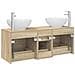 Set di mobili per il bagno 3 pz Rovere Sonoma - Foto miniatura 5