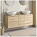 Set di mobili per il bagno 3 pz Rovere Sonoma - Foto miniatura 9