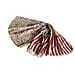 Sciarpa Uomo Pashmina Linea Cashmere Rigata 8664 Taupe - Foto miniatura 2
